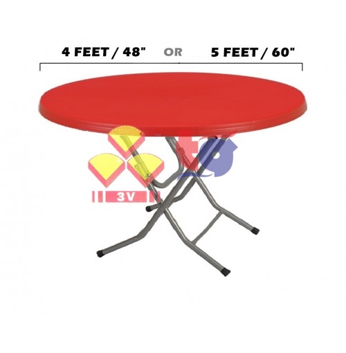 3V PLASTIC ROUND TABLE